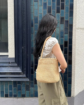 Rattan Bucket Bag