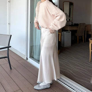 String Cropped Sweatshirt