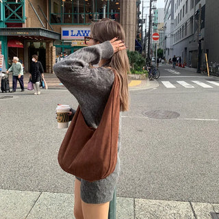 Daily Suede Shoulder Bag