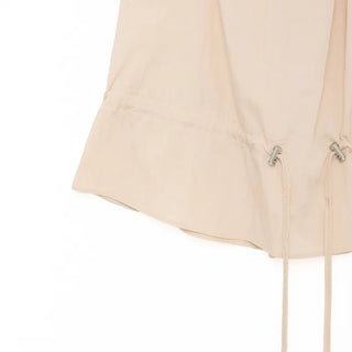String Shirring Sleeveless Blouse
