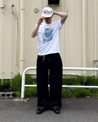 Wide selvedge denim pants