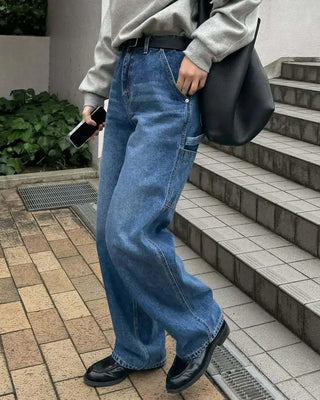 [3rd Re-release] (ORIGINAL) Authentic Carpenter Denim Pants (medium blue)