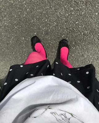 Ribbon flat shoes