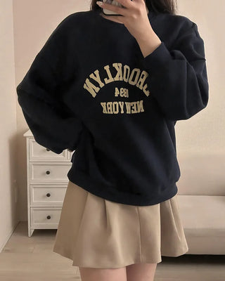Basic pleated mini skirt