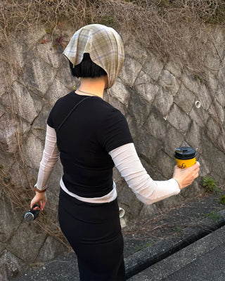 Layered short-sleeved T-shirt