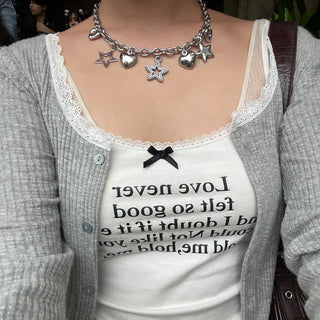 Heart Star Chain Necklace