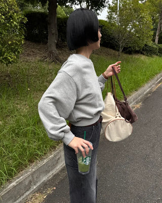 Balloon Cropped Sweatshirt