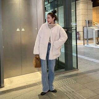 Square suede bag