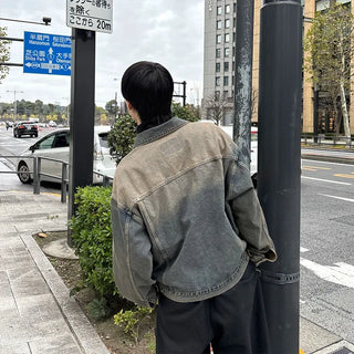 (Unisex) Vintage Washed Denim Jacket