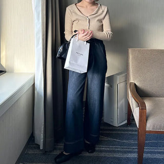Stitch Point Denim Pants