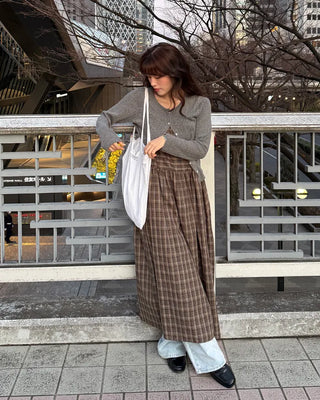 Crew neck cardigan