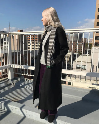 Egg Border Knit Scarf