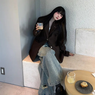 Stitch wool jacket