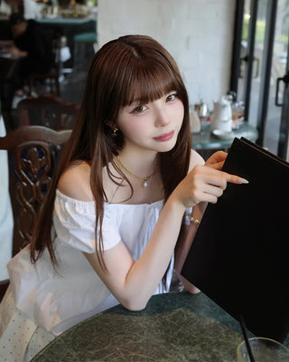 Ribbon puff sleeve blouse