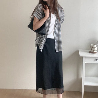 Leather shoulder bag