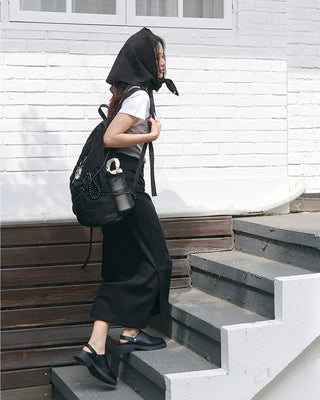 [2nd Re-release] (ORIGINAL) Light Nylon Backpack (black)