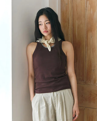 [8th Re-release] (ORIGINAL) Lined Cotton Scarf (cream)