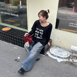 See-through logo T-shirt