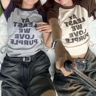 Side-shirred T-shirt