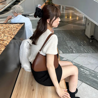 Round neck short-sleeved knit