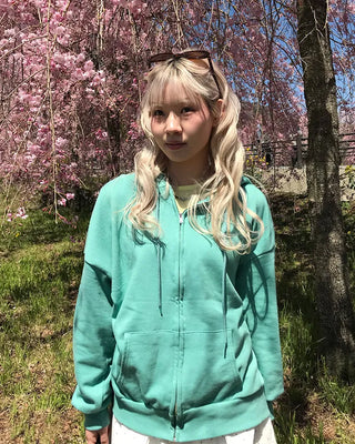 Oversized Basic Zip Hoodie