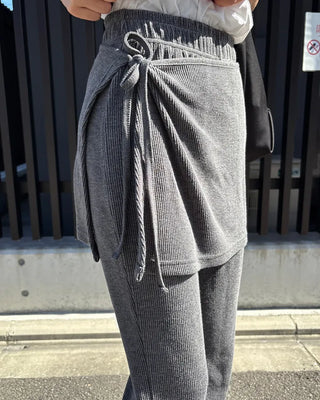Wrap skirt pants