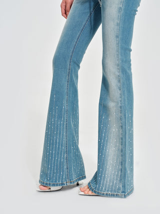 Sequin Bootcut Jeans
