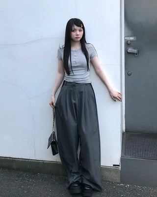 Snap Half-Open T-Shirt