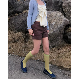 See-through knee-high socks