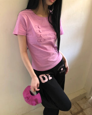 Printed short-sleeved T-shirt