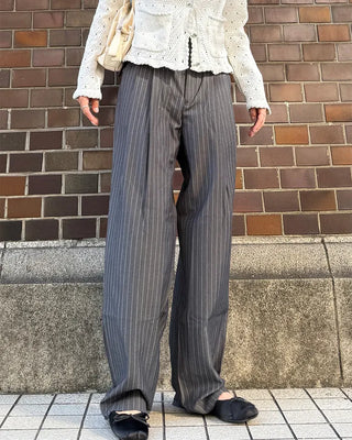Unisex Double Pintuck Stripe Pants