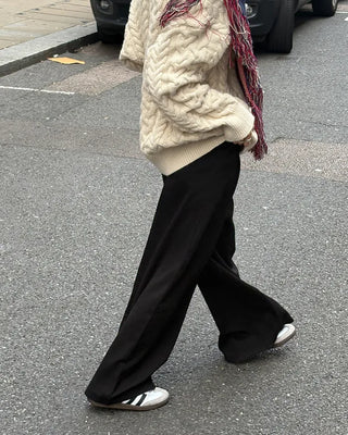 Pintuck slacks
