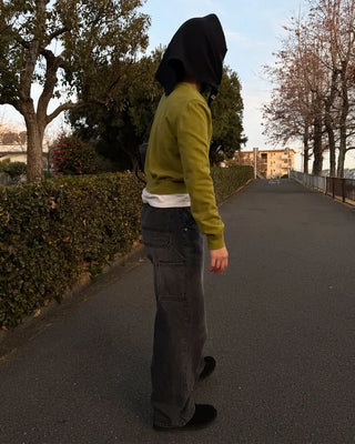 Anti-pilling color crew neck cardigan