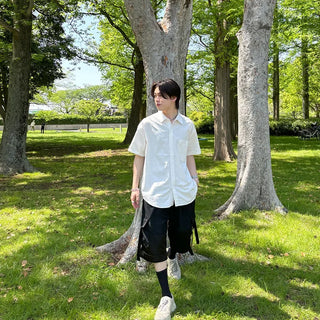 (Unisex) Oversized Short-Sleeve Shirt