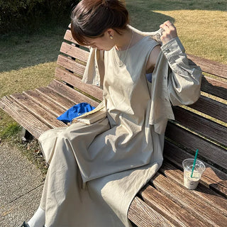 One-piece set with hoodie jacket