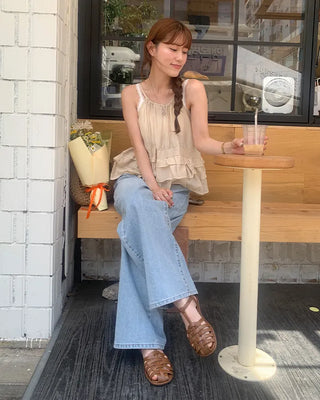Frilled tiered blouse