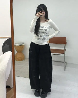 Lettering See-Through T-Shirt