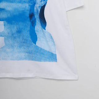 Silhouette print short-sleeved T-shirt