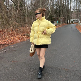 Waist String Padded Jacket