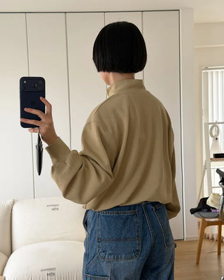 Half-zip sweatshirt