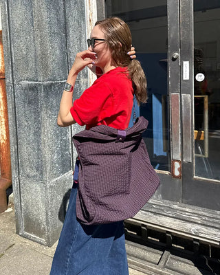 2-Way Ripple Check One-Shoulder Bag