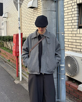 Herringbone half coat