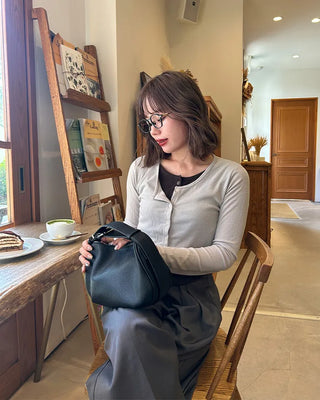 Layered crop cardigan