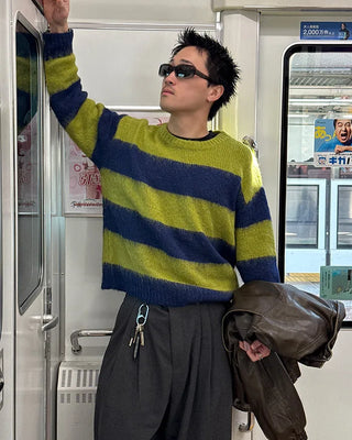 Bordered soft knit