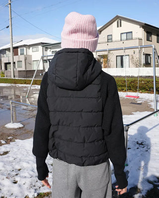 Down parka zip-up