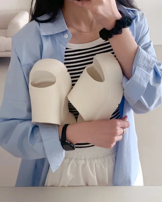 Platform Aqua Simple Slippers (2 colors)