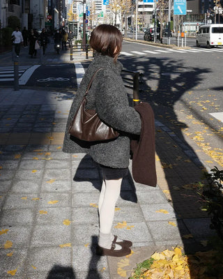 Half-neck boa jacket