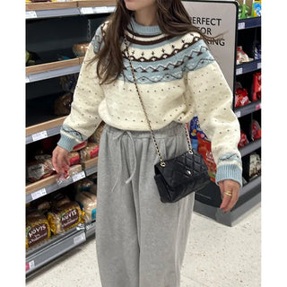 Nordic U-neck knit
