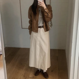 Leather buckle belt