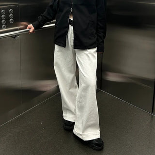 Cotton wide-leg pants